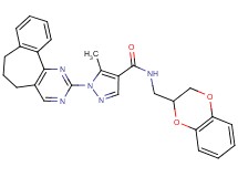 1-(6,7-dihydro-5H-benzo[6,7]cyclohepta[1,2-d]pyrimidin-2-yl)-N-(2,3-dihydro-1,4-benzodioxin-2-ylmethyl)-5-methyl-1H-pyrazole-4-carboxamide