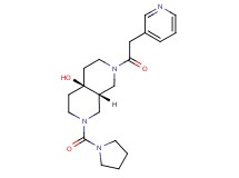 (4aR*,8aR*)-2-(pyridin-3-ylacetyl)-7-(pyrrolidin-1-ylcarbonyl)octahydro-2,7-naphthyridin-4a(2H)-ol