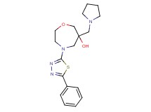 4-(5-phenyl-1,3,4-thiadiazol-2-yl)-6-(pyrrolidin-1-ylmethyl)-1,4-oxazepan-6-ol