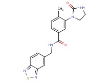 N-(2,1,3-benzothiadiazol-5-ylmethyl)-4-methyl-3-(2-oxo-1-imidazolidinyl)benzamide