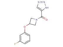 5-{[3-(3-fluorophenoxy)-1-azetidinyl]carbonyl}-1H-1,2,3-triazole