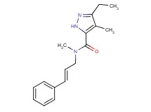 3-ethyl-N,4-dimethyl-N-[(2E)-3-phenylprop-2-en-1-yl]-1H-pyrazole-5-carboxamide
