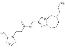 3-(4-methyl-1,3-thiazol-5-yl)-N-[(5-propyl-5,6,7,8-tetrahydro-4H-pyrazolo[1,5-a][1,4]diazepin-2-yl)methyl]propanamide