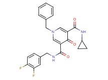 1-benzyl-N-cyclopropyl-N'-(3,4-difluorobenzyl)-4-oxo-1,4-dihydro-3,5-pyridinedicarboxamide