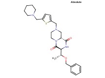 (3S,9aR)-3-[(1R)-1-(benzyloxy)ethyl]-8-{[5-(1-piperidinylmethyl)-2-thienyl]methyl}tetrahydro-2H-pyrazino[1,2-a]pyrazine-1,4(3H,6H)-dione