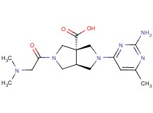 (3aS*,6aS*)-2-(2-amino-6-methyl-4-pyrimidinyl)-5-(N,N-dimethylglycyl)hexahydropyrrolo[3,4-c]pyrrole-3a(1H)-carboxylic acid