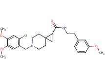 6-(2-chloro-4,5-dimethoxybenzyl)-N-[2-(3-methoxyphenyl)ethyl]-6-azaspiro[2.5]octane-1-carboxamide