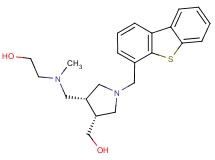 2-[{[(3R*,4R*)-1-(dibenzo[b,d]thien-4-ylmethyl)-4-(hydroxymethyl)pyrrolidin-3-yl]methyl}(methyl)amino]ethanol