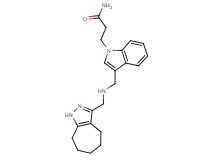 3-(3-{[(1,4,5,6,7,8-hexahydrocyclohepta[c]pyrazol-3-ylmethyl)amino]methyl}-1H-indol-1-yl)propanamide