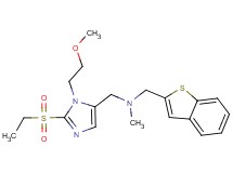 (1-benzothien-2-ylmethyl){[2-(ethylsulfonyl)-1-(2-methoxyethyl)-1H-imidazol-5-yl]methyl}methylamine