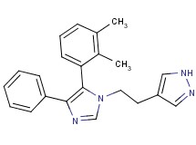 4-{2-[5-(2,3-dimethylphenyl)-4-phenyl-1H-imidazol-1-yl]ethyl}-1H-pyrazole