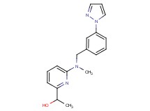 1-(6-{methyl[3-(1H-pyrazol-1-yl)benzyl]amino}-2-pyridinyl)ethanol