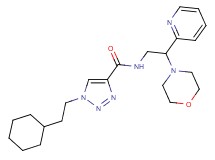 1-(2-cyclohexylethyl)-N-[2-(4-morpholinyl)-2-(2-pyridinyl)ethyl]-1H-1,2,3-triazole-4-carboxamide