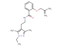 N-[2-(1-ethyl-3,5-dimethyl-1H-pyrazol-4-yl)ethyl]-2-[(2-methylprop-2-en-1-yl)oxy]benzamide