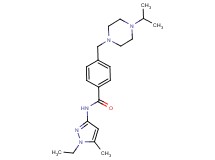 N-(1-ethyl-5-methyl-1H-pyrazol-3-yl)-4-[(4-isopropylpiperazin-1-yl)methyl]benzamide