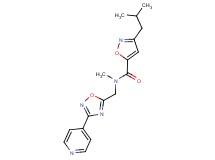 3-isobutyl-N-methyl-N-{[3-(4-pyridinyl)-1,2,4-oxadiazol-5-yl]methyl}-5-isoxazolecarboxamide