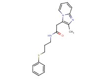 2-(2-methylimidazo[1,2-a]pyridin-3-yl)-N-[3-(phenylthio)propyl]acetamide