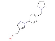 2-{1-[4-(pyrrolidin-1-ylmethyl)phenyl]-1H-pyrazol-4-yl}ethanol