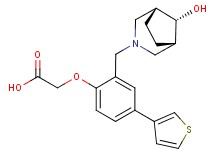 [2-{[(8-syn)-8-hydroxy-3-azabicyclo[3.2.1]oct-3-yl]methyl}-4-(3-thienyl)phenoxy]acetic acid