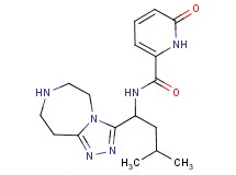 N-[3-methyl-1-(6,7,8,9-tetrahydro-5H-[1,2,4]triazolo[4,3-d][1,4]diazepin-3-yl)butyl]-6-oxo-1,6-dihydropyridine-2-carboxamide