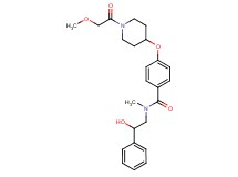 N-(2-hydroxy-2-phenylethyl)-4-{[1-(methoxyacetyl)-4-piperidinyl]oxy}-N-methylbenzamide