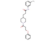 N-(3-methylphenyl)-3-[1-(3-phenoxypropanoyl)-4-piperidinyl]propanamide