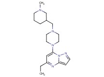 5-ethyl-7-{4-[(1-methyl-3-piperidinyl)methyl]-1-piperazinyl}pyrazolo[1,5-a]pyrimidine