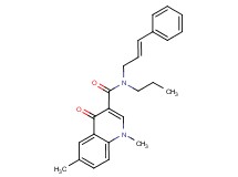 1,6-dimethyl-4-oxo-N-[(2E)-3-phenylprop-2-en-1-yl]-N-propyl-1,4-dihydroquinoline-3-carboxamide