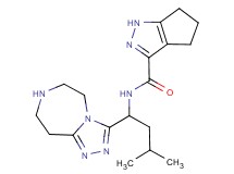 N-[3-methyl-1-(6,7,8,9-tetrahydro-5H-[1,2,4]triazolo[4,3-d][1,4]diazepin-3-yl)butyl]-1,4,5,6-tetrahydrocyclopenta[c]pyrazole-3-carboxamide