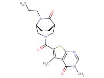 3,5-dimethyl-6-{[(1S*,5R*)-7-oxo-6-propyl-3,6-diazabicyclo[3.2.2]non-3-yl]carbonyl}thieno[2,3-d]pyrimidin-4(3H)-one