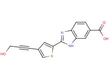 2-[4-(3-hydroxyprop-1-yn-1-yl)-2-thienyl]-1H-benzimidazole-6-carboxylic acid