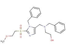 2-[benzyl({1-benzyl-2-[(2-methoxyethyl)sulfonyl]-1H-imidazol-5-yl}methyl)amino]ethanol