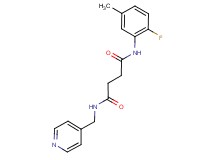 N-(2-fluoro-5-methylphenyl)-N'-(pyridin-4-ylmethyl)succinamide
