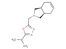 (3aR*,7aS*)-2-[(5-isopropyl-1,3,4-oxadiazol-2-yl)methyl]-2,3,3a,4,7,7a-hexahydro-1H-isoindole