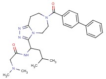 N~1~-{1-[7-(4-biphenylylcarbonyl)-6,7,8,9-tetrahydro-5H-[1,2,4]triazolo[4,3-d][1,4]diazepin-3-yl]-3-methylbutyl}-N~2~,N~2~-dimethylglycinamide