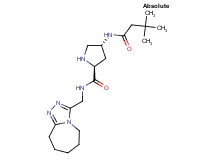 (2S,4R)-4-[(3,3-dimethylbutanoyl)amino]-N-(6,7,8,9-tetrahydro-5H-[1,2,4]triazolo[4,3-a]azepin-3-ylmethyl)pyrrolidine-2-carboxamide