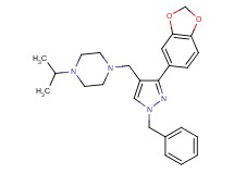 1-{[3-(1,3-benzodioxol-5-yl)-1-benzyl-1H-pyrazol-4-yl]methyl}-4-isopropylpiperazine