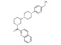 2-({3-[4-(4-methoxyphenyl)-1-piperazinyl]-1-piperidinyl}carbonyl)quinoline