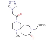 9-allyl-1-methyl-4-(4H-1,2,4-triazol-4-ylacetyl)-1,4,9-triazaspiro[5.6]dodecan-10-one