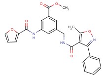 methyl 3-(2-furoylamino)-5-({[(5-methyl-3-phenyl-4-isoxazolyl)carbonyl]amino}methyl)benzoate