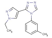 3-(1-ethyl-1H-pyrazol-4-yl)-4-(3-methylphenyl)-4H-1,2,4-triazole