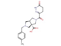 (3aS*,6aS*)-2-(4-methylbenzyl)-5-[(6-oxo-1,4,5,6-tetrahydropyridazin-3-yl)carbonyl]hexahydropyrrolo[3,4-c]pyrrole-3a(1H)-carboxylic acid