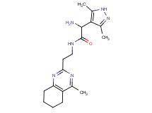 2-amino-2-(3,5-dimethyl-1H-pyrazol-4-yl)-N-[2-(4-methyl-5,6,7,8-tetrahydroquinazolin-2-yl)ethyl]acetamide