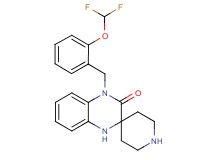 4'-[2-(difluoromethoxy)benzyl]-1',4'-dihydro-3'H-spiro[piperidine-4,2'-quinoxalin]-3'-one hydrochloride