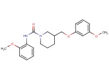 3-[(3-methoxyphenoxy)methyl]-N-(2-methoxyphenyl)piperidine-1-carboxamide