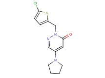 2-[(5-chloro-2-thienyl)methyl]-5-pyrrolidin-1-ylpyridazin-3(2H)-one