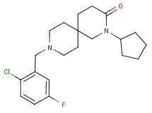 9-(2-chloro-5-fluorobenzyl)-2-cyclopentyl-2,9-diazaspiro[5.5]undecan-3-one