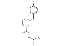 N-{2-[2-(4-fluorobenzyl)-4-morpholinyl]-2-oxoethyl}acetamide