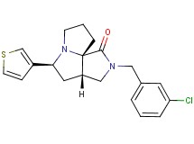 (3aS*,5S*,9aS*)-2-(3-chlorobenzyl)-5-(3-thienyl)hexahydro-7H-pyrrolo[3,4-g]pyrrolizin-1(2H)-one
