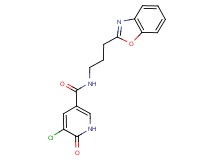 N-[3-(1,3-benzoxazol-2-yl)propyl]-5-chloro-6-oxo-1,6-dihydropyridine-3-carboxamide